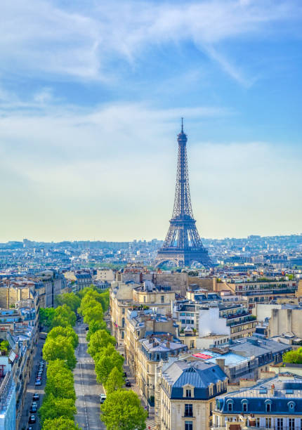 istock The Eiffel Tower and Paris, France from the Arc de Triomphe 1163387112