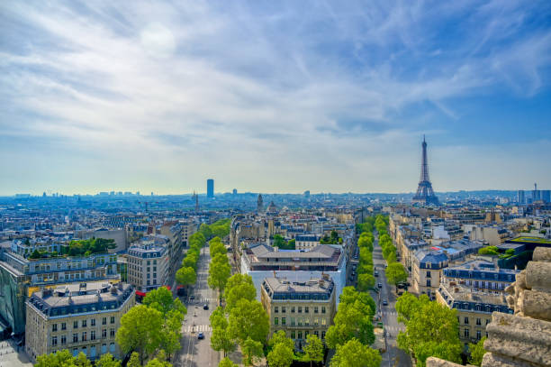 istock The Eiffel Tower and Paris, France from the Arc de Triomphe 1163387171