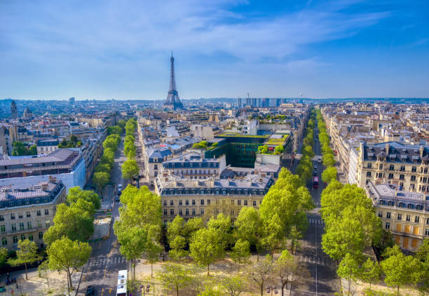 istock The Eiffel Tower and Paris, France from the Arc de Triomphe 1163387182
