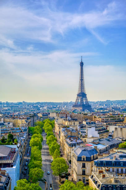 istock The Eiffel Tower and Paris, France from the Arc de Triomphe 1163387225