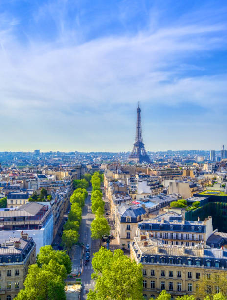 istock The Eiffel Tower and Paris, France from the Arc de Triomphe 1163387297