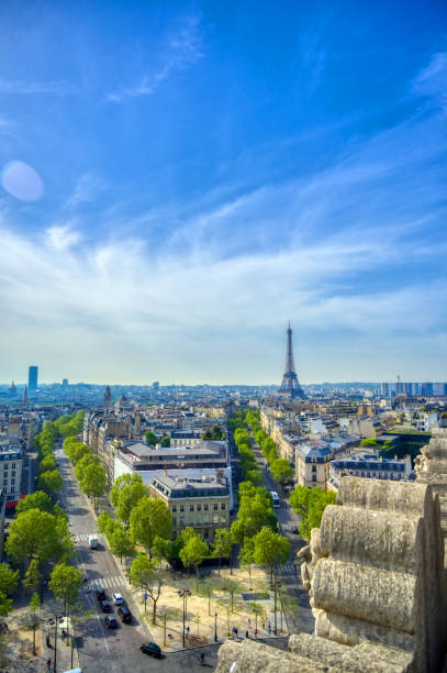 istock The Eiffel Tower and Paris, France from the Arc de Triomphe 1163387559