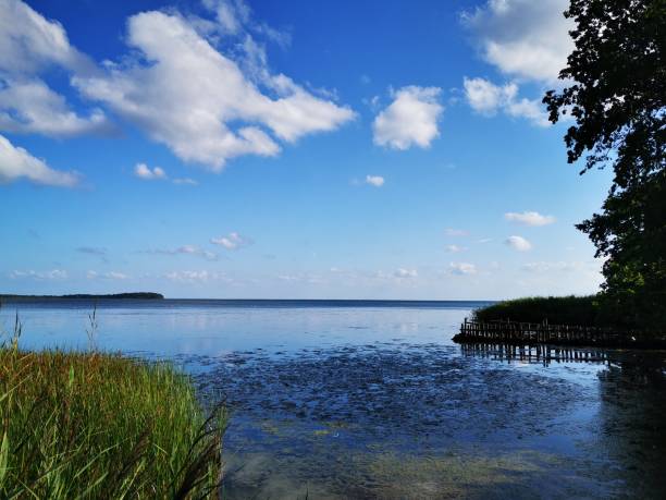 istock Baltic Sea with clouds and blue sky 1163388577