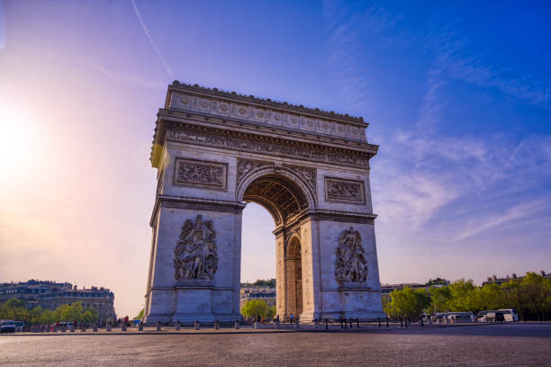 istock Arc de Triomphe located in Paris, France 1163388617