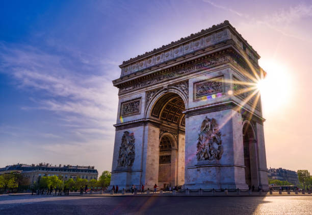 istock Arc de Triomphe located in Paris, France 1163388783