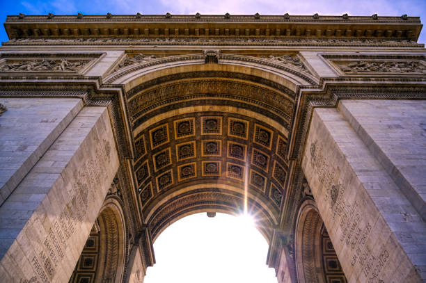 istock Arc de Triomphe located in Paris, France 1163389596