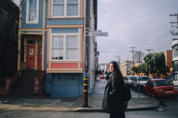 Young woman in San Francisco Mission District