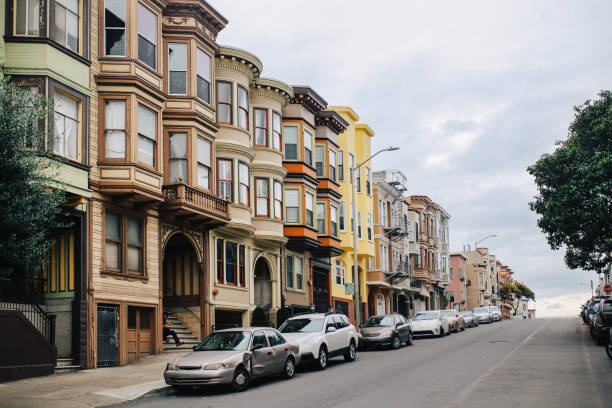 Streets of Mission district of San Francisco, California
