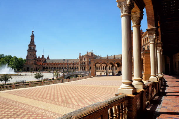 istock Plaza de Espana in Seville 1163394199