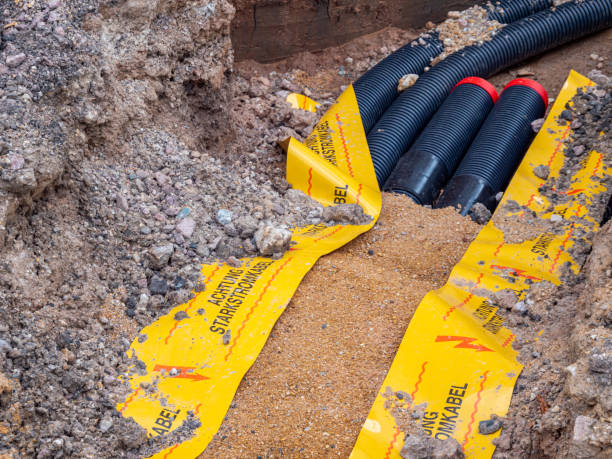 Attention Power cables in the earth