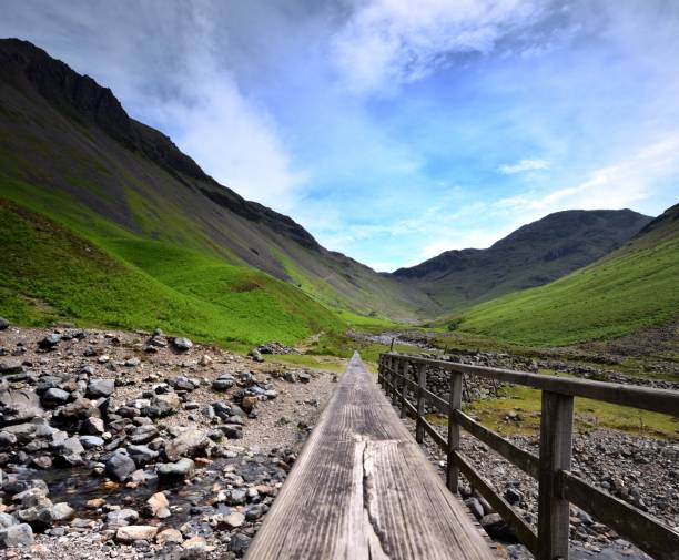 istock Footbridge to the mountains 1163398036