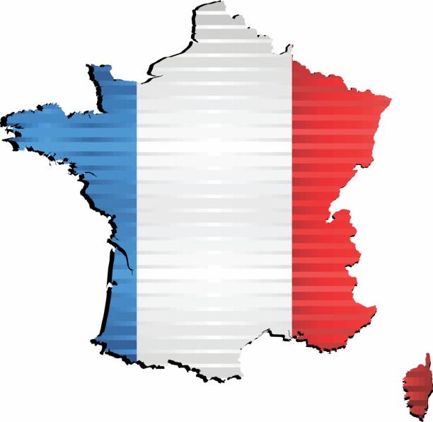 istock Shiny Grunge map of the France 1163399849