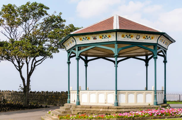 istock Victorian cast iron band stand on Clevedon Promenade 1163402970