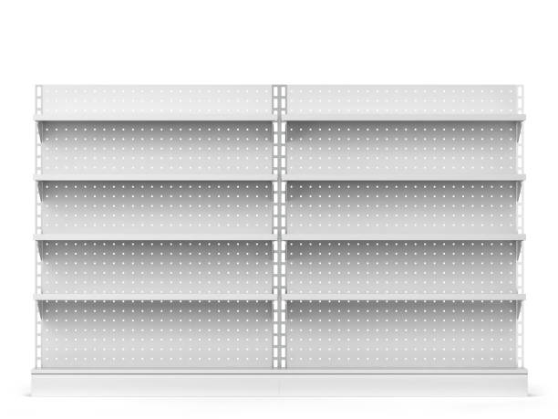 istock Empty market shelves mockup 1163408240