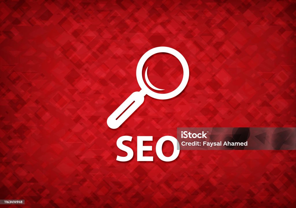Seo Red Seo Red Background Stock Illustration - Download Image Now - Horizontal ...