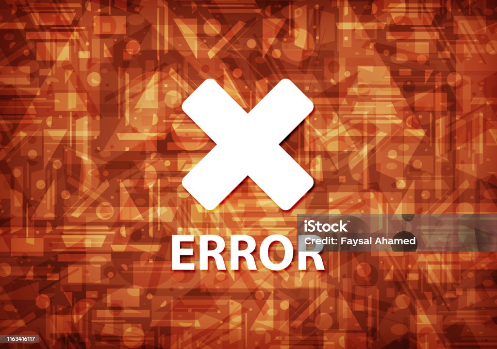 Error Brown Background Stock Illustration - Download Image Now - Brown ...
