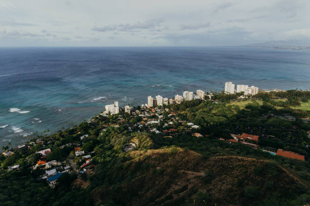 istock Ocean views from Diamond Head Crater 1163417118