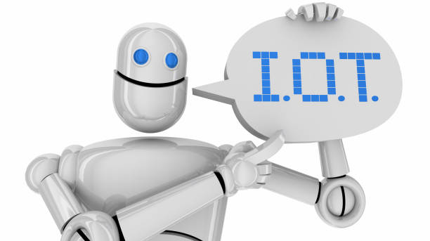 istock IOT Robot Information of Things Speech Bubble 3d Illustration 1163420718