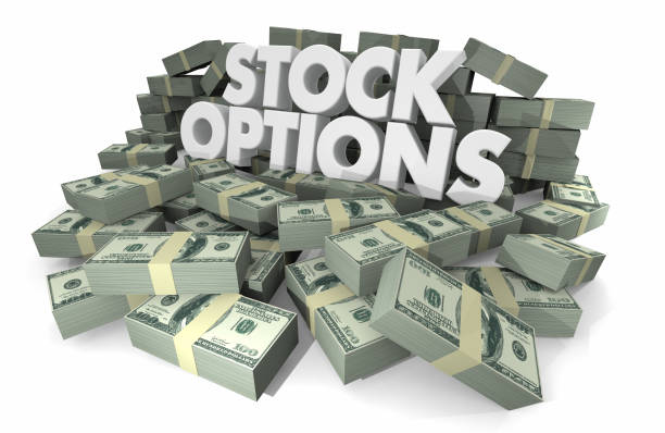 istock Stock Options Money Stacks Piles Perks Benefits 3d Illustration 1163422477