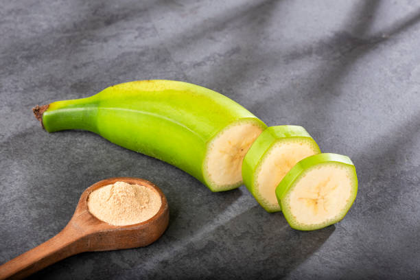 istock Green plantain flour - Musa Paradisiaca 1163422585