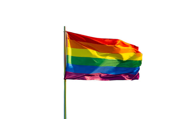 istock Rainbow gay pride flag isolated on white background 1163435053