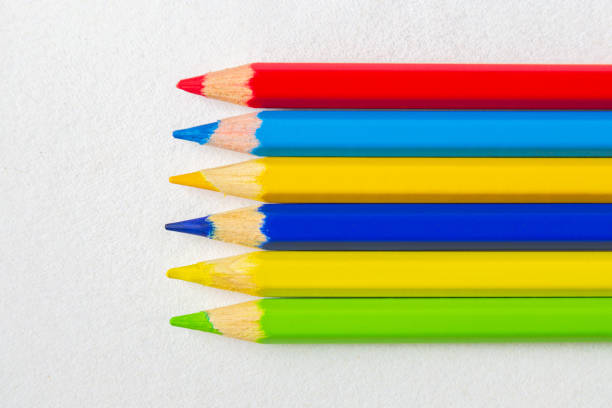istock Colorful pencils, isolated on white background 1163435666