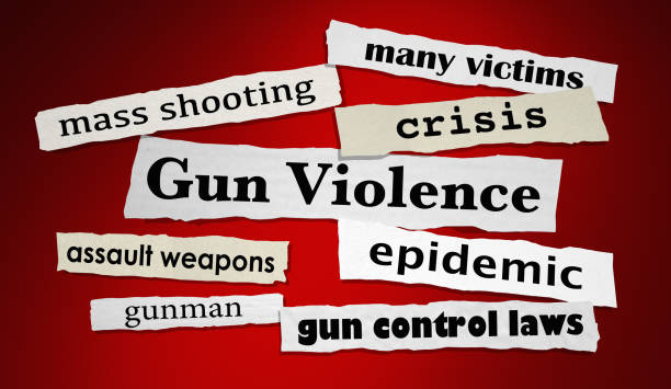 istock Gun Violence Newspaper Headlines Shooting Attack 3d Illustration 1163435713