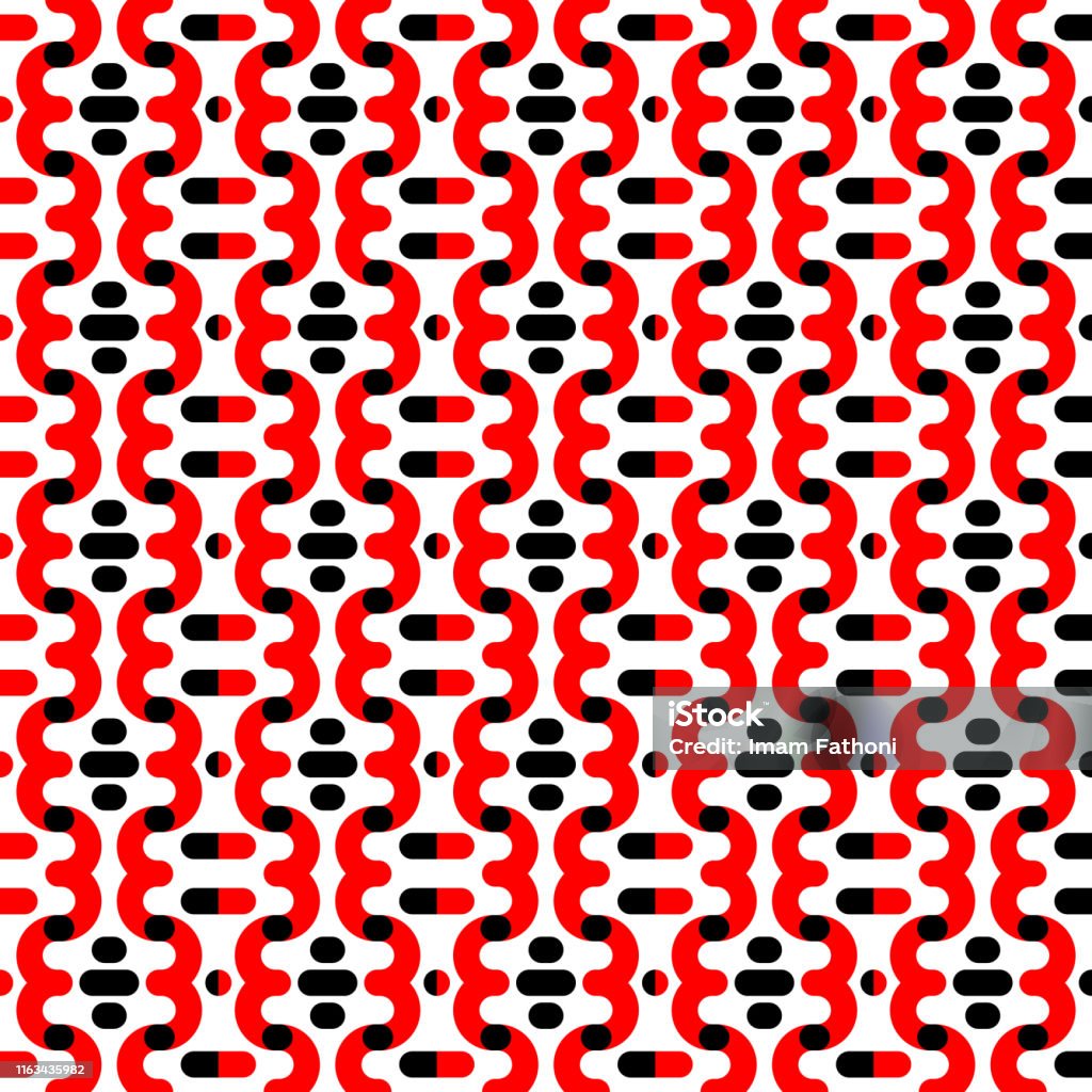 Counfusing Pattern Confusing Red Black Pattern Design Concept Stock Illustration ...
