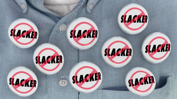 istock No Slacker Buttons Pins Active Person 3d Illustration 1163437746