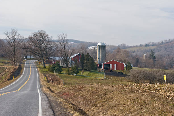 istock Farmstead on a Winter  Morning 116343804