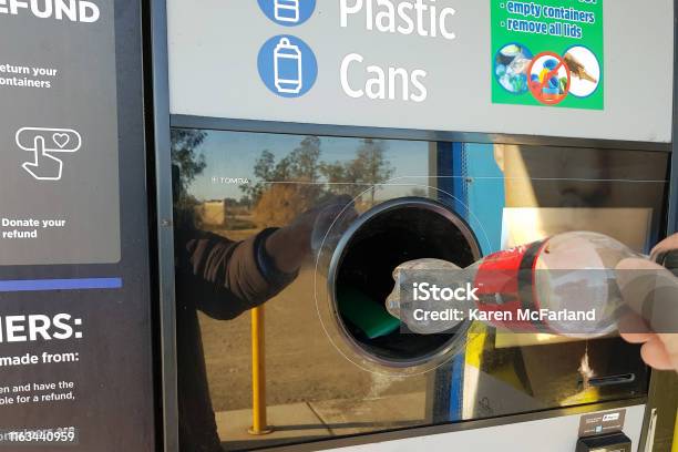 Narrabri Nsw Australia June 10 2019 Return And Earn Public Return Point For Recycling Of Empty Cans Bottles Or Carton Drink Containers Reverse Vending Machine For Refund Recycling Solutions Stock Photo - Download Image Now