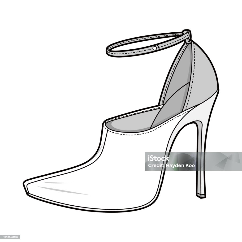 vaccination Disillusion Miraculous Shoes Fashion Flat Sketch Template Stock Illustration - Download Image Now  - Backpack, Clothing, Fashion - iStock