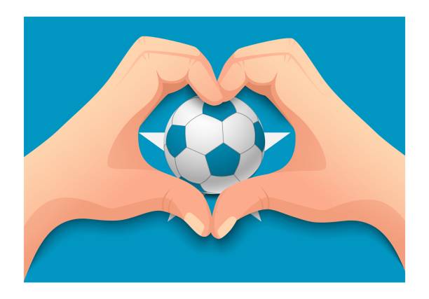 istock Somalia soccer ball and hand heart shape 1163451752