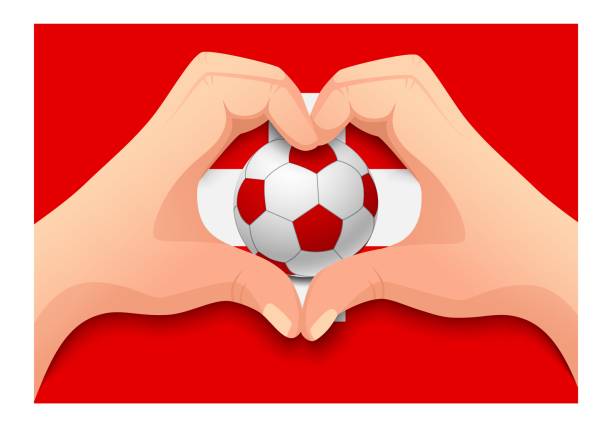 istock Switzerland soccer ball and hand heart shape 1163451763