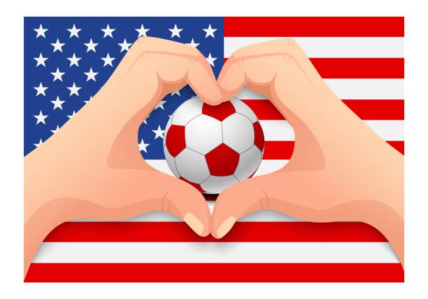 istock United States soccer ball and hand heart shape 1163451780