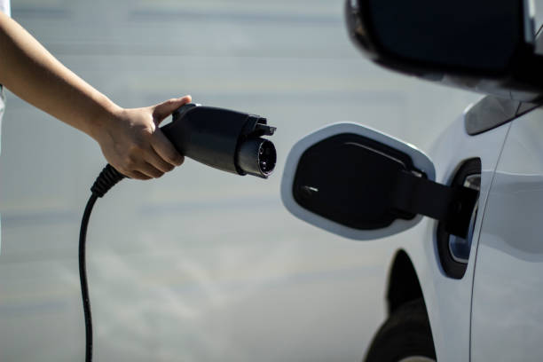 istock Charging electric car or hybrid car 1163457691