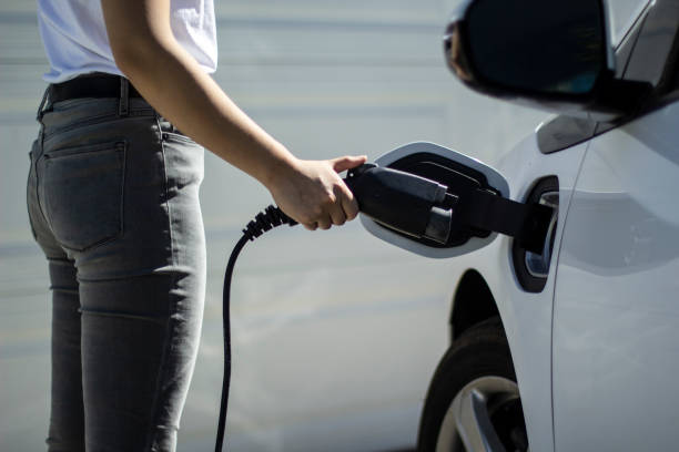 istock Charging electric car or hybrid car 1163457718