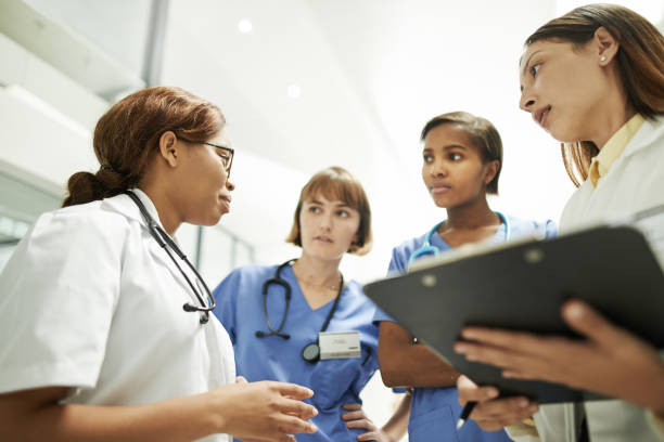 istock Discussing which course of action to take next 1163463890