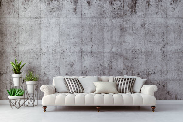istock 3d beautiful interior with couch and home plant 1163469830