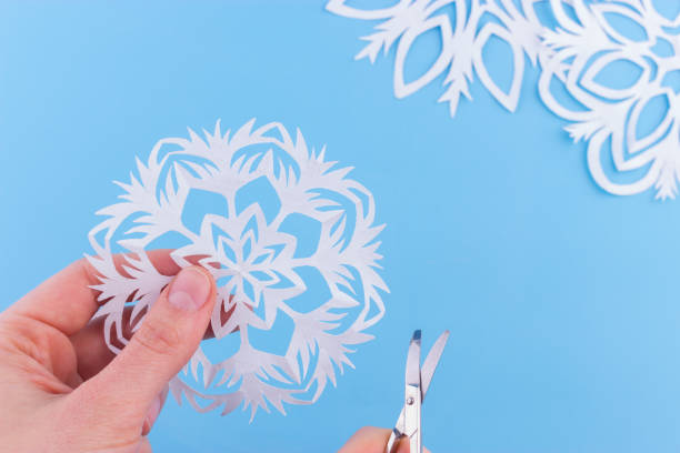 istock snowflakes made of paper 1163471008