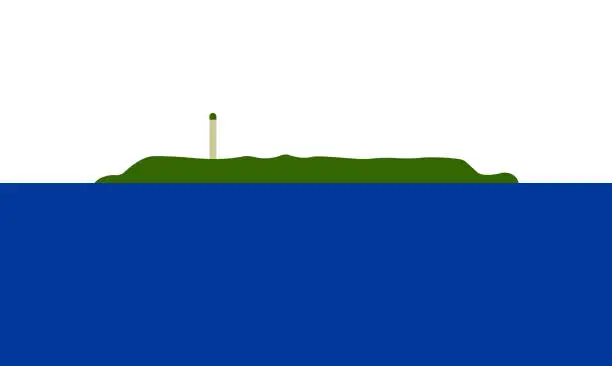 Vector illustration of Flag of Navassa Island