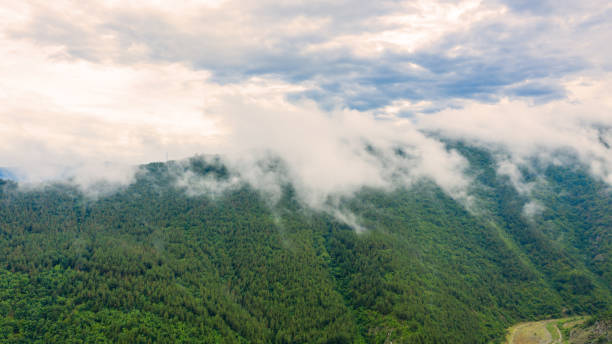 istock Landscape of mountain from sky. 1163472080