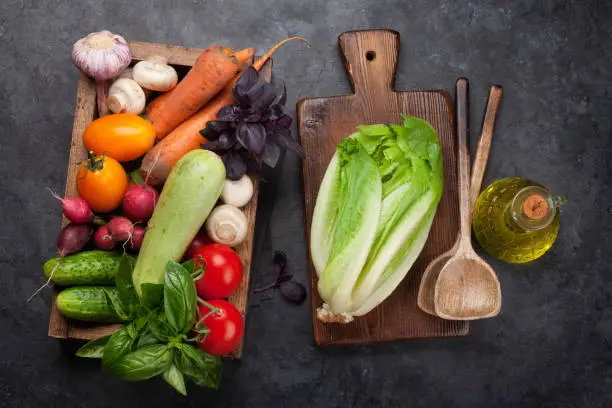 Photo of Assorted raw organic vegetables