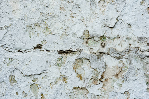 istock Texture of a concrete wall with cracks and scratches which can be used as a background 1163474847