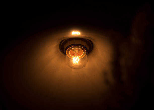 istock Tungsten lamp bulb, vintage design style 1163476005