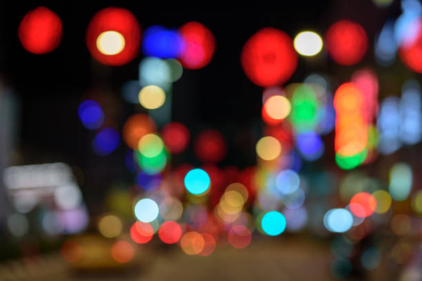 Image of Cityscape Bokeh background at twilight time.