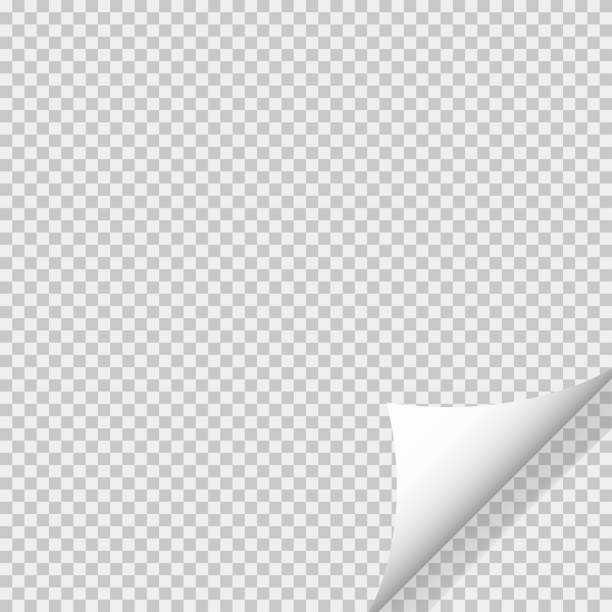istock Realistic curv page corner. Transparent page. Blank banner for your business template design. 1163484396