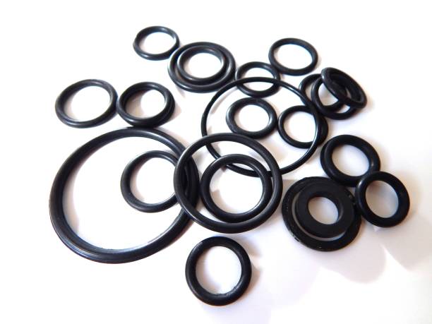 istock Rubber sealing rings. Elastic sealing elements. Rubber pads. 1163492812