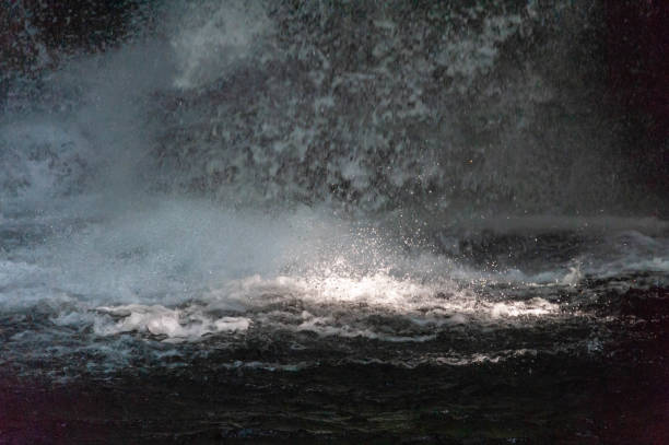 istock Intense splash of Wakayama waterfall 1163493021