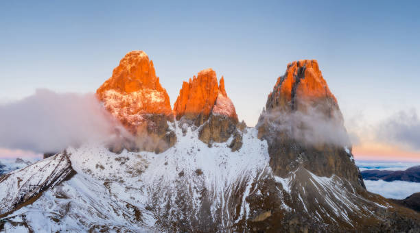 istock Beautiful autumn landscape in the Dolomites mountains. 1163494961